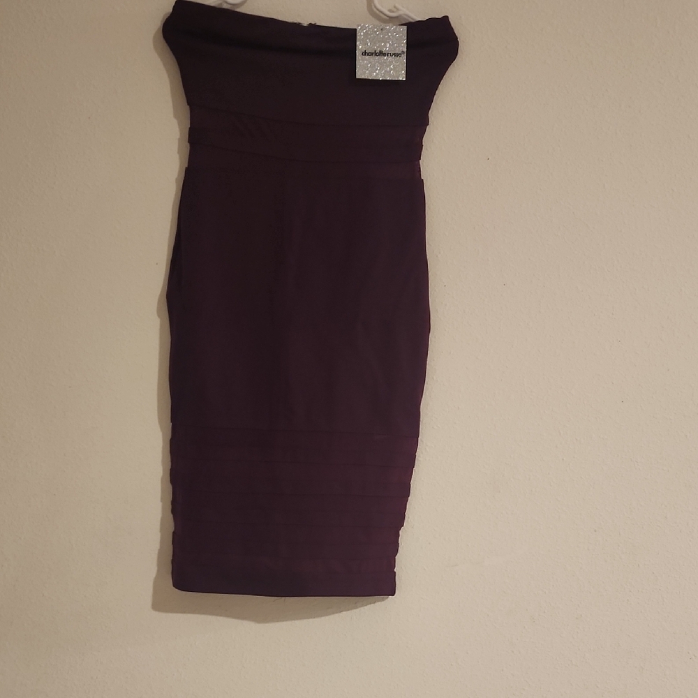 Charlotte Russe Deep Purple Strapless Dress